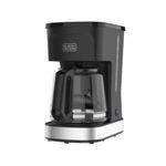 Cafetera Black+Decker-12 Tazas-sistema Vortex-boton Encendido y Apagado-negra...