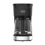 Cafetera Black+Decker-12 Tazas-sistema Vortex-boton Encendido y Apagado-negra...