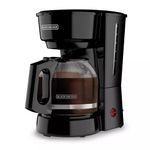 Cafetera Black+Decker-12 Tazas-sistema Goteo-boton Encendido y Apagado-negra