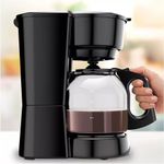 Cafetera Black+Decker-12 Tazas-sistema Goteo-boton Encendido y Apagado-negra