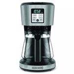 Cafetera Black+Decker 12 Tazas Programable Digital con Jarra de Vidrio Negra