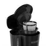Cafetera Black+Decker-5 Tazas-filtro Permanente-boton Encendido y Apagado-negra