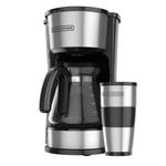 Cafetera Black+Decker 5 Tazas 4 en 1 con Envase de Acero Inox..-filtro Perman...