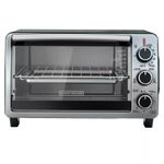 Horno Tostador Black+Decker 4 Rebanadas 1350w Acero Inox..