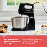 Batidora de Pedestal Black+Decker 250w 5 Velocidades + Turbo 2 Tazones Acero ...