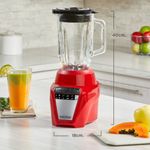 Licuadora Black+Decker Ice Crush 8 Vel. 700w Jarra Vidrio 1.25lts Roja