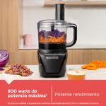 Procesador de Alimentos Black+Decker 850w 8tazas Negro