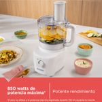 Procesador de Alimentos Black+Decker 850w 8tazas Perilla Pulso Blanco