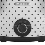 Olla de Coccion Lenta Black+Decker Capacidad 4lts 3 Ajustes 200w Perrilla Tap...