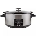 Olla de Coccion Lenta Black+Decker Capacidad 7lts 3 Ajustes 320w Perilla Tapa...