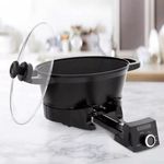 Olla Multifuncion Black+Decker 28 Tazas 5 Funciones 800w Tapa de Vidrio Templ...