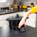 Olla Multifuncion Black+Decker 28 Tazas 5 Funciones 800w Tapa de Vidrio Templ...