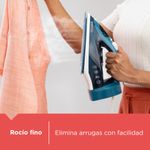 Plancha de Ropa Black+Decker- 1200w Liviana Cable Retractil Suela Ceramica Azul