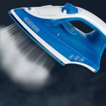 Plancha de Ropa Black+Decker- 1200w-antihaderente-auto Clean Suela Ceramica Azul