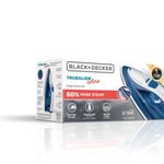 Plancha de Ropa Black+Decker- 1200w-antihaderente-auto Clean Suela Ceramica Azul
