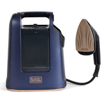 Vaporizador y Plancha Black+Decker Suela Ceramica Tanque 750ml Vapor 20g. Azul