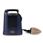 Vaporizador y Plancha Black+Decker Suela Ceramica Tanque 750ml Vapor 20g. Azul