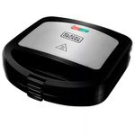 Sandwhichera Black+Decker Panini 700w 2 Panes Negra