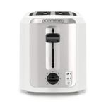 Tostadora Black+Decker 2 Rebanadas 750w 7 Niveles Blanca