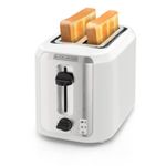 Tostadora Black+Decker 2 Rebanadas 750w 7 Niveles Blanca