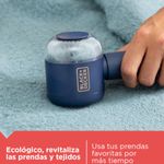 Removedor de Pelusa Black+Decker con USB Recargable Azul