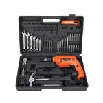 Taladro Percutor Black+Decker Alambrico 550w Kit 40 Accesorios 1/2 Pulg. Mand...