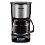 Cafetera Chefman 12 Tazas Programable Digital con Jarra de Vidrio Acero Inox..