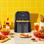Freidora de Aire Turbofry Chefman 5.5lts 1500w Pantalla Touch-indicador Shake...