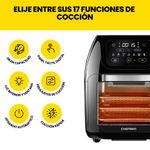 Freidora de Aire Chefman con Horno 10lts Pantalla Touch 1700w Apagado Aut. Negro