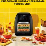 Freidora de Aire Chefman con Horno 10lts Pantalla Touch 1700w Apagado Aut. Negro