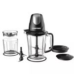 Licuadora Todo en 1 Chefman 400w Dos Vasos Cuchillas Cuadruples con Tapa Negro