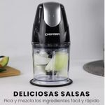 Licuadora Todo en 1 Chefman 400w Dos Vasos Cuchillas Cuadruples con Tapa Negro