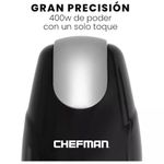 Licuadora Todo en 1 Chefman 400w Dos Vasos Cuchillas Cuadruples con Tapa Negro