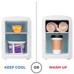 Mini Refri Chefman Portatil 4lts Puerta con Espejo y Luz LED Ajuste Frio-cali...