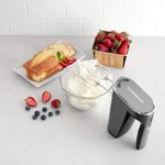 Batidora de Mano Cuisinart Inalambrico 5 Vel. LED Recargable USB Acero Inox..