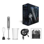 Batidora de Inmersion Cuisinart Inalambrico Vaso 30 ONZ LED Recargable USB Ac...