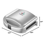 Sandwhichera Cuisinart 2 Panes 1000w Luces Indicadoras Acero Inox..