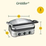 Sandwhichera Cuisinart Electrico Acero Inoxidable Antiadherente