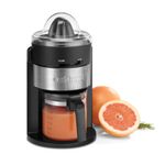 Exprimidor de Jugos Cuisinart Control de Pulpa 3 Ajustes con Jarra 22 Onz. Negro