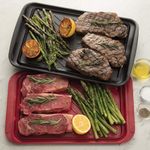 Bandeja Cuisinart 2pcs-17x10.5pulg. Melamina para Parrilla Roja-negra