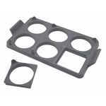 Bandeja de Anillo Cuisinart 14.5x9pulg. para Huevos 7pcs Silicona Gris
