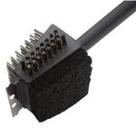 Cepillo de Limpieza Cuisinart 4 en 1-13pulg. para Parrilla Acero Inox.. Negro