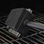 Cepillo de Limpieza Cuisinart 4 en 1-13pulg. para Parrilla Acero Inox.. Negro