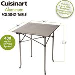 Mesa de Preparacion Cuisinart Plegable Aluminio Incl. Bolsa Viajera