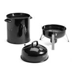 Ahumador de Carbon Cuisinart 18 Pulg. Vertical 2 Parrillas Sist. Ventilacion ...