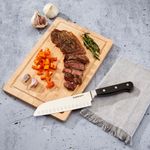 Cuchillo Cuisinart Santoku 1 pcs T/r 7" Mango Negro con Triple Remache