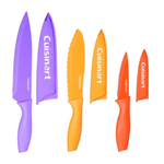 Set de Cuchillos Cuisinart Acero Inox.. 6 pcs Antiadherente Colores