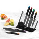 Set de Cuchillos Cuisinart Ceramica Acero Inox.. -con Base Acrilica-tapas Col...