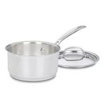 Olla Cuisinart 1.5lts con Mango-tapa Acero Inox. Induccion
