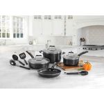 Set de Ollas Cuisinart Aluminio 11pcs Negro con Accesorios